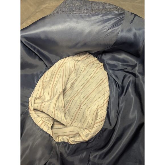 Ralph Ralph Lauren Blue Blazer Sport Coat 48L Canada Union Wool/ Linen/ Silk - Picture 9 of 12